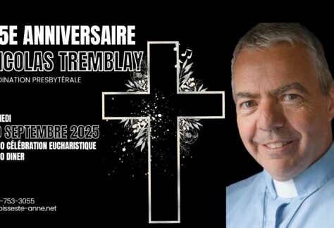 anniversaire d'ordination de Nicolas Tremblay