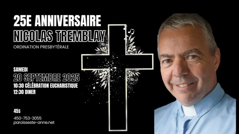 anniversaire d'ordination de Nicolas Tremblay