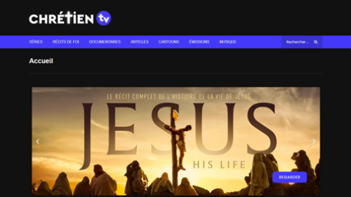 ChrétienTv est un site web chrétien qui propose gratuitement des centaines d'heures de contenus vidéos.